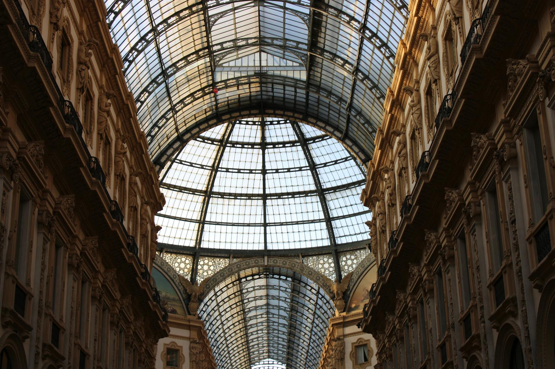 The stunning Galleria Vittorio Emanuele II is free to explore