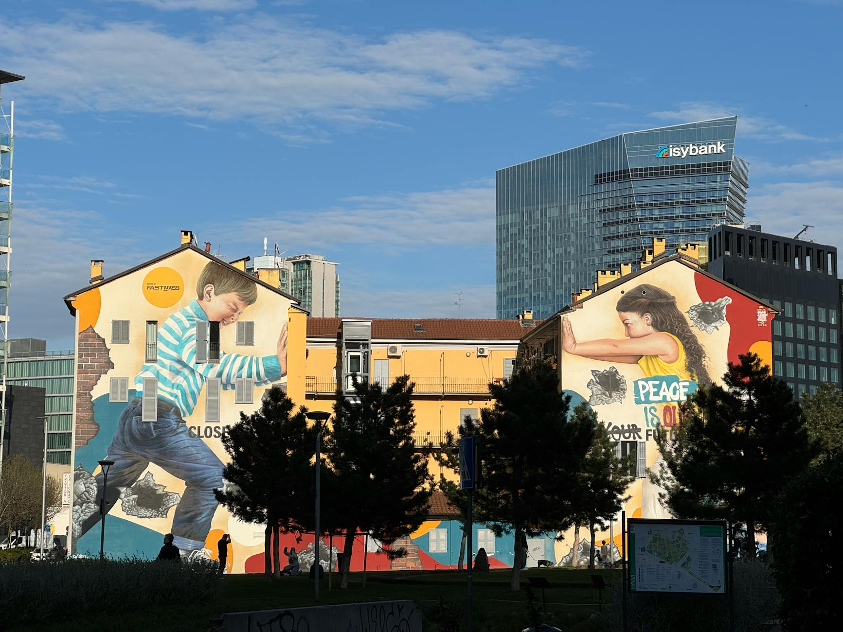 Discovering free street art murals in Milan neighborhoods