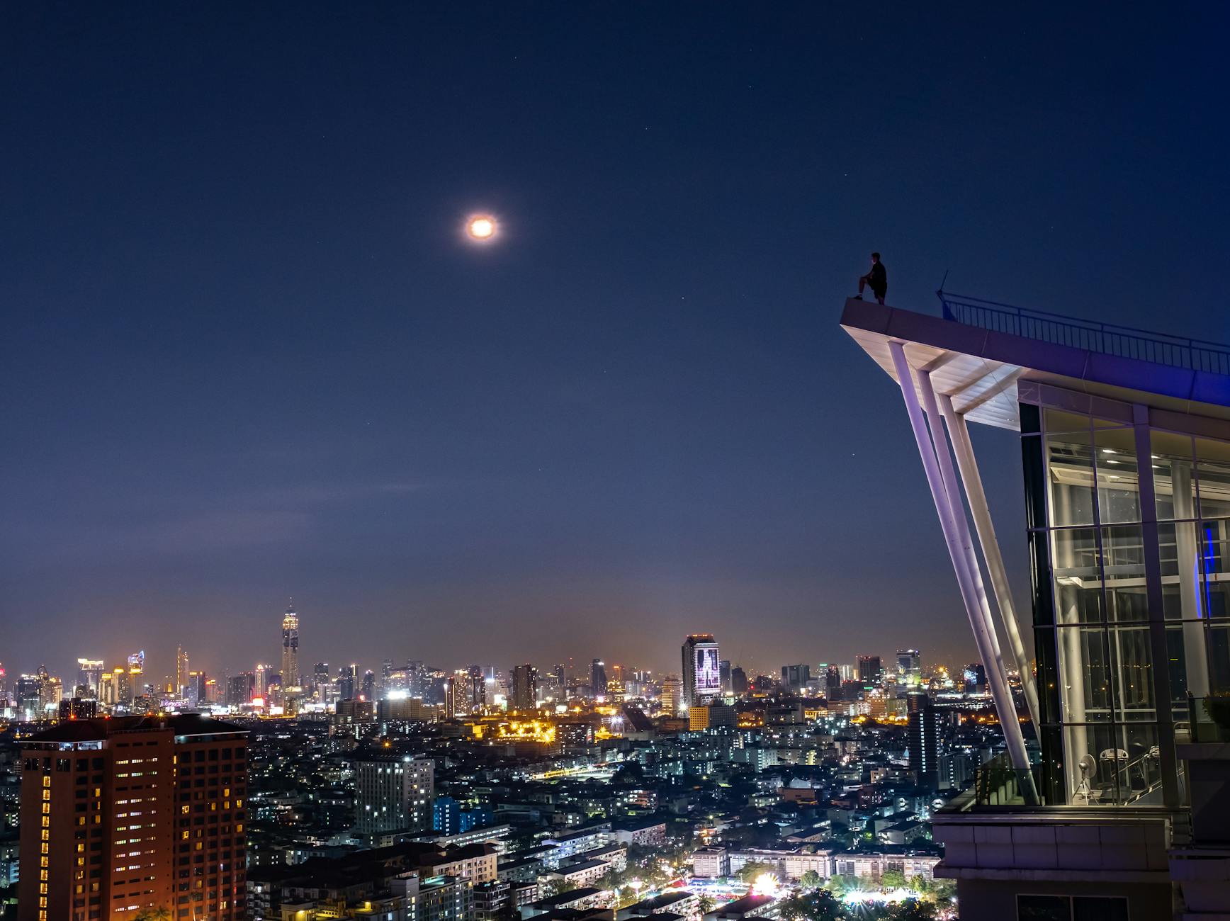 Things to do in Milan at night rooftop bar with skyline views