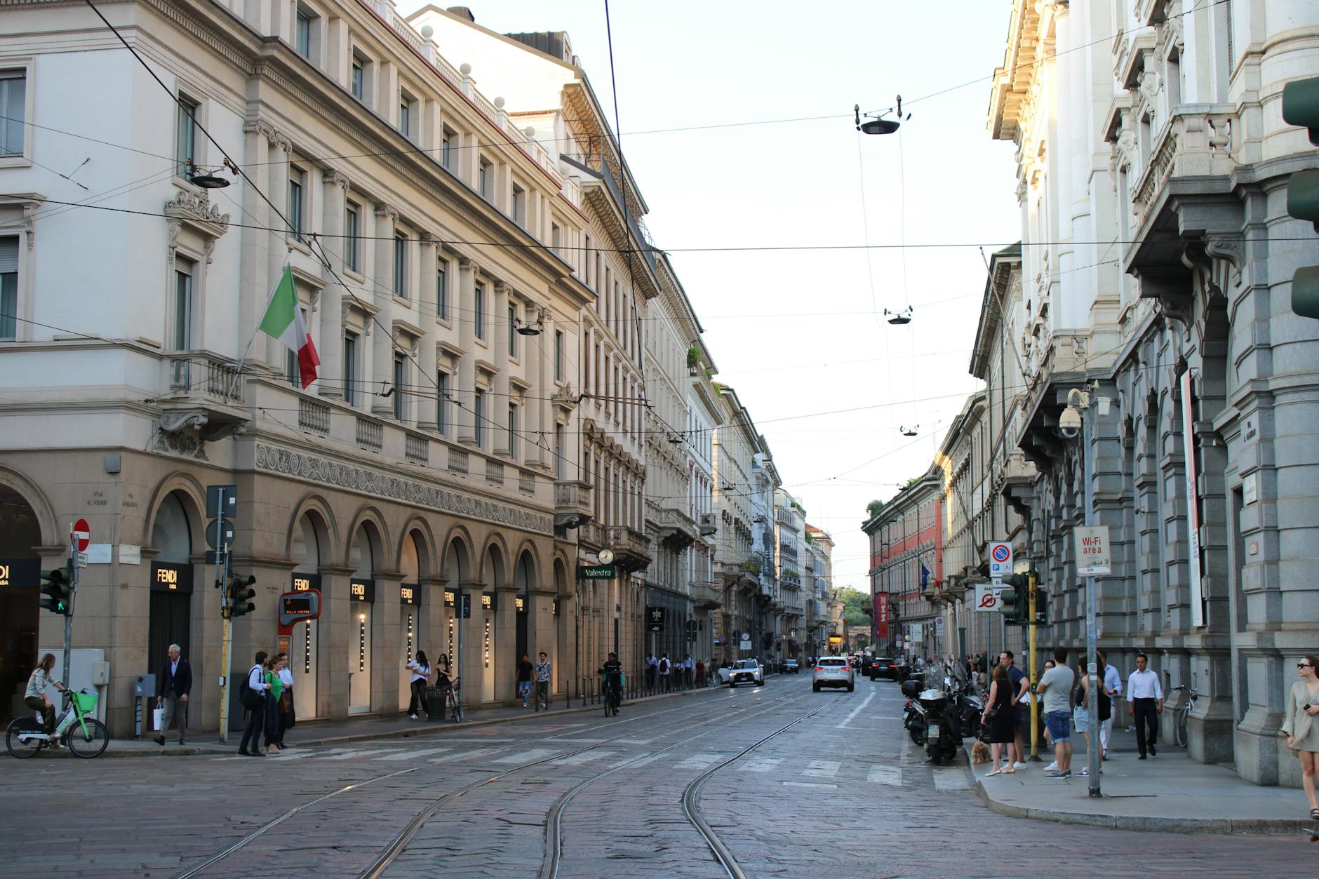 Milan neighborhoods Brera district cobblestone streets and galleries
